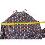 Stitch Fix  41 Hawthorn Nautical Sailboat Red Blue Halter Aline Tie Waist Dress S Photo 6