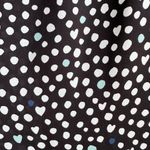 Elle Blouse Women’s Size XS Black White Dots Hearts Crepe Popover NWT Photo 3