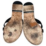 Diane Von Furstenberg  Black Knotted Leather Thong Slide Sandals Shoes size 6 36 Photo 4