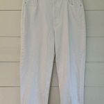 Mother Snacks Women’s 32 White Double Stack Hover Fray White Jeans Photo 0