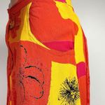 Styleworks Newport Multicolor Neon Boho Patchwork Floral Pockets Midi Skirt Sz 6 Photo 3