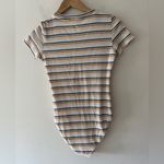 American Eagle Adorable Pastel Striped Bodysuit Short Sleeve Photo 3
