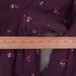 Fat Face Airlie 1/4 Zip Pull Over Shirt Women's 10 Purple Floral Canvas Outdoor Photo 2