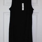 August Silk  | black tied - back tunic length tank Photo 0