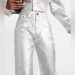 NWOT ROTATE Silver Straight Leg Jeans Size 25 Photo 2