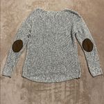 RDI  women's V-neck long-sleeve pullover sweater Gray & black blend knit / Medium Photo 3