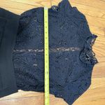 Maje  Ilo Ruffled-Trim Lace-Panelled Crepe Playsuit Size 36 EU Photo 10