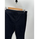 Blue Blush Black Denim Stretch Flare Leg Pants Elastic Waist Wide Leg Large Photo 3