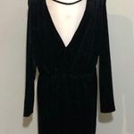 Wild Fable NWOT Black Ribbed Velvet Romper Long Sleeved New Photo 12