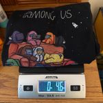 FancyQube Among Us Black T Shirt NO Size Approx XL See Measurements Photo 6