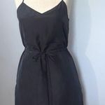 Madewell Silk Drawstring Daybreak Dress - Black - 0 Photo 5
