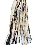 REWASH  BRAND Linen White Blue Tie Dye High Rise Wide Leg Pant Large Photo 2