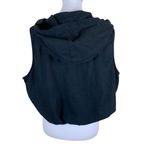 Studio Ease Linen Blend Button Hooded Vest 16W Black Boho Casual Lightweight Size undefined Photo 1