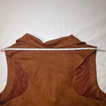 fab'rik  Brown Suede Vest Photo 10