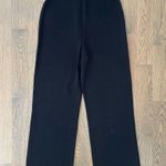 St. John Basics Wool Rayon Santana Straight Leg Knit Pant in Black Size 8 / M Photo 1