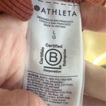 Athleta Triumph Women's Rust Color Zip-Up Hoodie Jacket Size Large Athleisure Photo 5