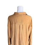 ASOS - NWT Oversized Boho Floaty Button-Down Shirt in Golden Mustard Sz 14 Photo 4
