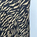 Soft Surroundings Large Maxi DressTigris Black Tan Animal Print Stretch Jersey Photo 4