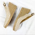G.H. Bass Edie Sling Back Espadrille Wedges Tan Cream 8.5 Photo 3