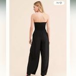 Anthropologie Gilner Farrar Niki Strapless Jumpsuit silk sz M Photo 3