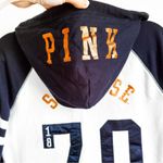 PINK - Victoria's Secret Victoria’s Secret PINK Blue White Syracuse Orange Hooded Zip Up Sweatshirt Small Photo 4