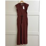 FIGS  Layton Crewneck Wide Leg ScrubJumpsuit in Walnut, Size Small Photo 8