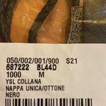 Saint Laurent Victorian Ethnic Enamel & Leather Pendant Collar Necklace Photo 6