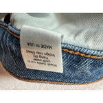 ASKK NY Jeans Wide Leg Flare Cropped Maverick Medium Wash Raw Hem Women's 32 Blue Photo 6