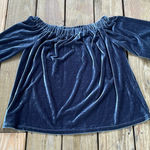Listicle  Off Shoulder Velvet Top Photo 0