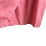 Vintage Gillian Women Silk Shift Wrap Dress 2 Coral Oversized Collar Career‎ Orange Photo 8