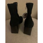 Blondo  Sabina Black Suede Leather Waterproof Ankle Booties Boots, S86 Photo 4