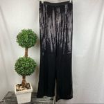 Neiman Marcus  Black Sequins Full Length Evening Occassion Pants S 0 Photo 1