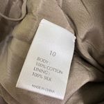 TSE  Khaki Cotton and Silk Mini Skirt Photo 5