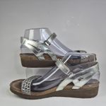 Naot Women’s Hero, Strappy Wedge Sandals, Size EUR 40, US 9 M Silver Photo 3