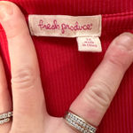 Fresh Produce  Red Ribbed Long Sleeve Dress Size XL.  Photo 2