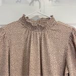 Loft  Blush Polka Dot‎ Ruffle Blouse Photo 2
