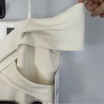 NWT Theia Black/Ivory Crisscross Off the Shoulder Color Block Jumpsuit Size 10 Black Photo 13