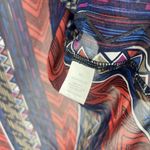 Altar'd State Boho Sheer Kimono Cover Up Red Blue Long Line Open Front Size M Photo 10