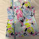 Tommy Bahama  Golf‎ Sleeveless Tank Floral Zip Size Small Photo 9