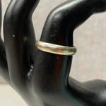 Vintage Men 10k White Gold Wedding Band Ring 4mm Engraved Dated Size 8.5 Silver Photo 8