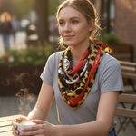 Ed Hardy NWT   Leopard Skull Scarf  Y2K Edgy Leopard Print Wrap 4 Way Wear OS Photo 0