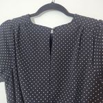 HYFVE Black Polka Dot Mini Dress with Fitted Smocked Skirt Size Medium Photo 5
