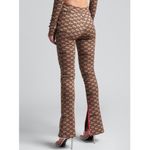 Off-White Monogram Split Hem Leggings Brown Black IT 38 US 4 NWT Photo 3