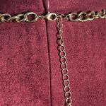 Chunky Gold Tone Layered Chain Statement Faceted Black Jeweled Accent Necklace Photo 3