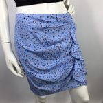 Veronica Beard  Silk Floral Blue Skirt Size 6 Photo 14