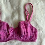 Marks & Spencer Pink Floral Embroidered Lace Bra Women's Size 34C Photo 1