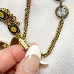 Givenchy Authentic Gold and Blue Crystal Chain Bracelet Photo 14