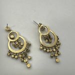 Villager Liz Claiborne pink rhinestone and gold tone chandelier earrings Photo 7