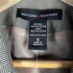 NWT New York & Company Blazer Womens 6 Brown Herringbone Career Work Corporate Tan Photo 4
