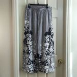 Mlle Gabrielle  Black White Wide Leg Pants Size Large EUC #4881 Photo 1